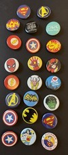 23 Superhero Pins Lot 1.5” Batman Spider-Man Superman Captain America Marvel DC