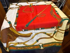 Jim Renoir Scarf Women  s 30  Square Hunting Equestrian Multi Functional Classic