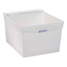 Utilatub 20 In. X 24 In. Structural Thermoplastic Wall-Mount Utility Tub in W...