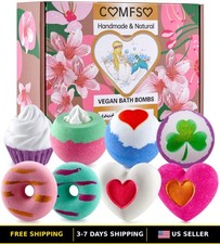Colorful Bath Bombs Gift Set for Kids  Girls - Fun Valentine's Day Fizzies