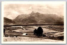 Vysoké Tatry Kriváň Mountain Slovakia Vintage Real Photo Postcard AA256