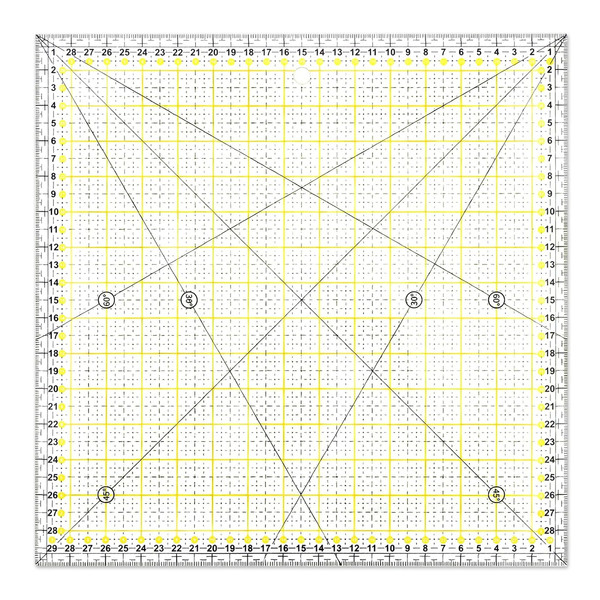 Patchwork Lineal NäHen 30X30 Cm Schneiderlineal Patchwork ZubehöR-image