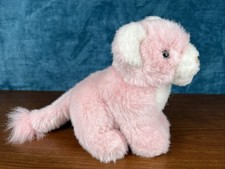 WWF Applause Leopard Lion Tiger Wild Cat Rattle Pink 199`1 Vintage 9" Plush Rare