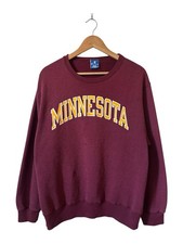 Vintage University of Minnesota Champion Crewneck Sweatshirt Men s Large 90s USA