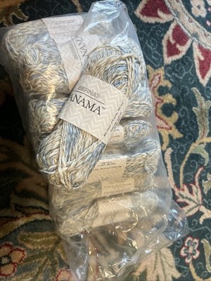 Bernat PANAMA Cotton Acrylic Linen Yarn- 13 Skeins - Summer Sky Mix - Discon WOW