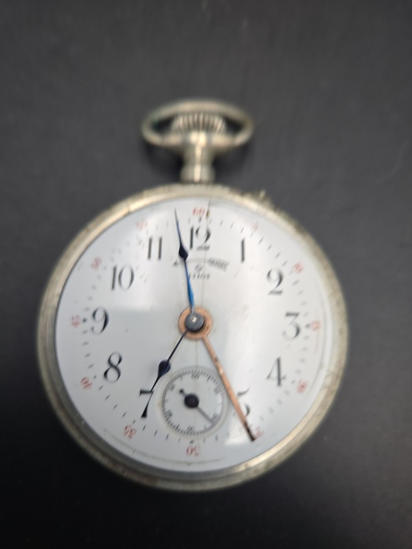 ​Antique Swiss Alarm Pocket Watch - Working Patent 17102 Art Deco / Victorian