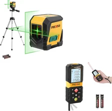 215Ft Laser Measure with Entension for Diagonal Measuring &  Laser Level with Tr
