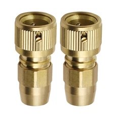 2pcs Brass Quick Connectors Expandable Garden Water Hose Repair Adapter 59mm