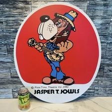 🌟Used Vintage Chuck E Cheese Sign Restaurant Americana Jasper Jowls