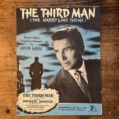 VINTAGE KLAVIERNOTEN THE THIRD MAN (THE HARRY LIME THEMA)