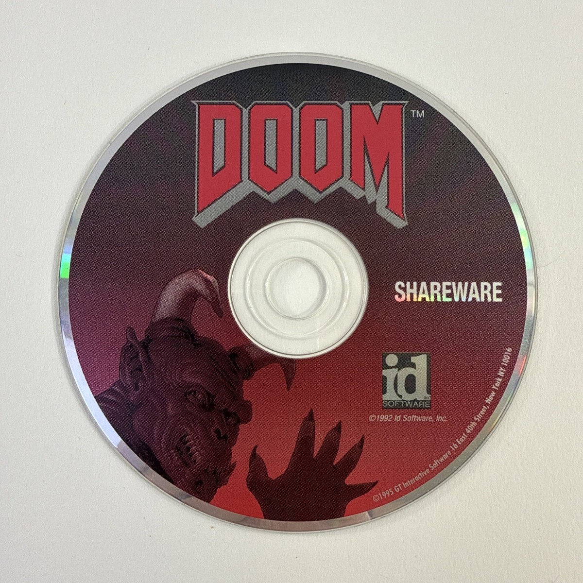 DOOM Shareware Demo ID Software Promo 1995 PC CD-ROM Game for MS