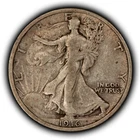 1916 50c Walking Liberty Silver Half Dollar - PQ Original VF/XF - SKU-H3889