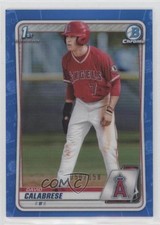 2020 Bowman Draft Chrome Blue Refractor 50/150 David Calabrese #BD-103 11s9