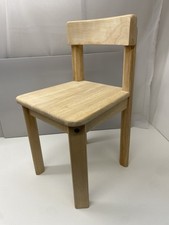 JOHN LEWIS JL SMALL CHILDS STURDY WOODEN CHAIR - OVERALL HEIGHT 53 CM - VGC