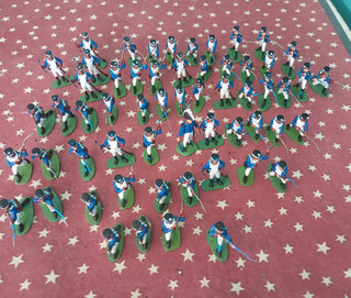 Napoleonic Wars Waterloo 1815 Lot of 59 French Line Foot 1/32 54mm Painted