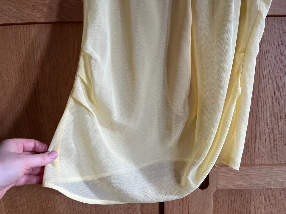 NEW ESPRIT Sleeveless Top Yellow Size UK 10 - Image 4 of 4