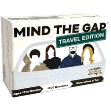 Mind the Gap Travel Edition Family Trivia Game with Spinner and 500 Questions