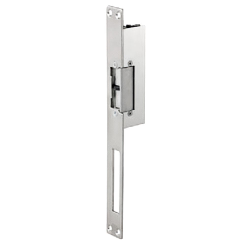 Gâche électrique 12V encastrable 107mm réversible pour contrôle d'accès inversé