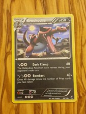 Pokemon Card Krookodile 66/108 Dark Explorers Holo Rare Foil LP 2012