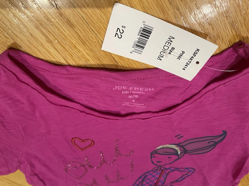 Niñas Speechless Niños Chaleco de Piel Negro con Capucha y Joe Fresh Talla 8 m Camiseta Nueva con Etiquetas Foto 3 de 4