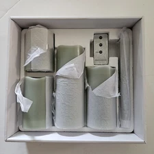 Home Reflections 6pc Ultimate Flameless Candle Set in Sage Green  H271337