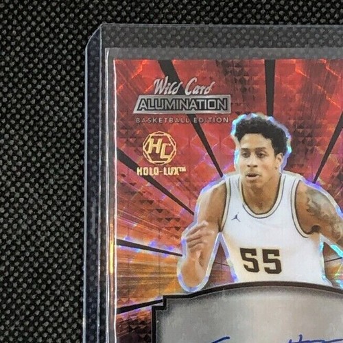 ELI BROOKS 2022 WILD CARD ALLUMINATION AUTO HOLO-LUX #/75 ROOKIE RC AUTOGRAFO SP - Foto 4 di 4