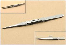 Thumb Slide Locking Closer Precision Watchmaker Tweezers Electronic Repair Tool