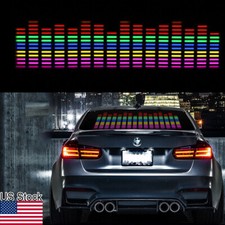 17 Music Rhythm Led Sound Activated Equalzer Car Rear Windshield Sticker Light