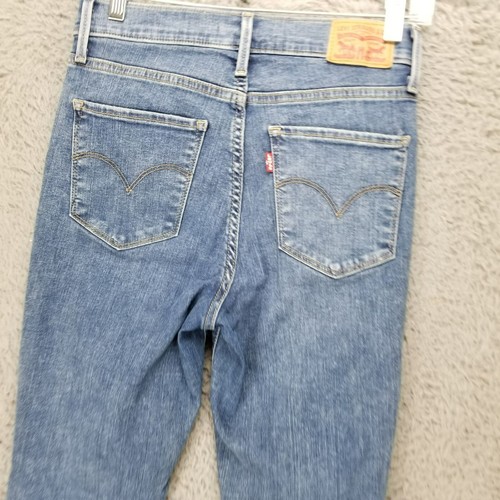 Levis Jeans Womens 27 720 Medium Wash Stretch Distressed High Rise Super Skinny