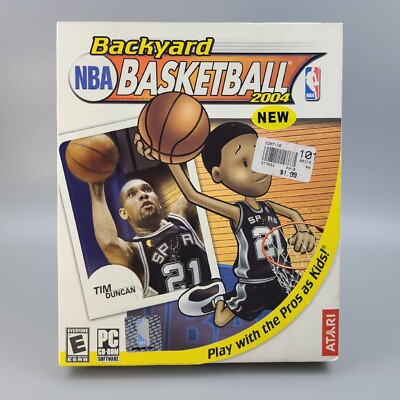 Backyard Basketball 2004 (PC, 2003) Brand New Factory Sealed BIG BOX - NBA Pros