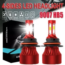 2x 9007/HB5 LED Headlight Bulbs Kit 6500K White High Low Beam Light Super Bright