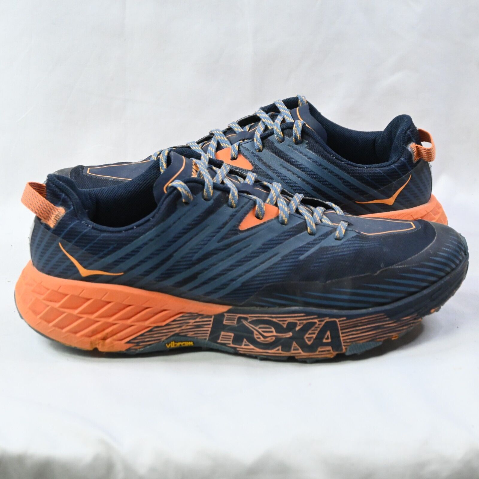 Zapatos para correr Hoka One One para hombre Speedgoat 4 Trail EE. UU. 11.5 naranja azul