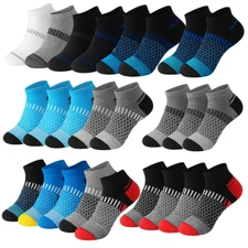 6/12Pr Mens Ankle Socks Low Cut Colorful Cotton Business Casual Dress Socks NEW