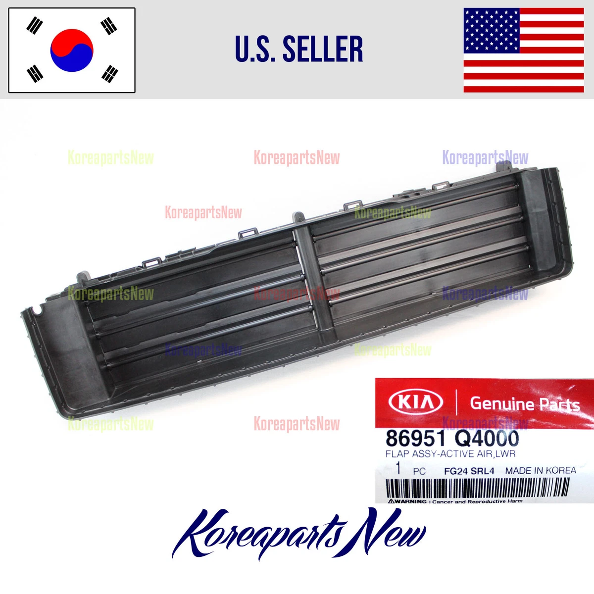 Radiator Shutter Assembly Active Air 86951Q4000 ⭐GENUINE⭐ Kia 