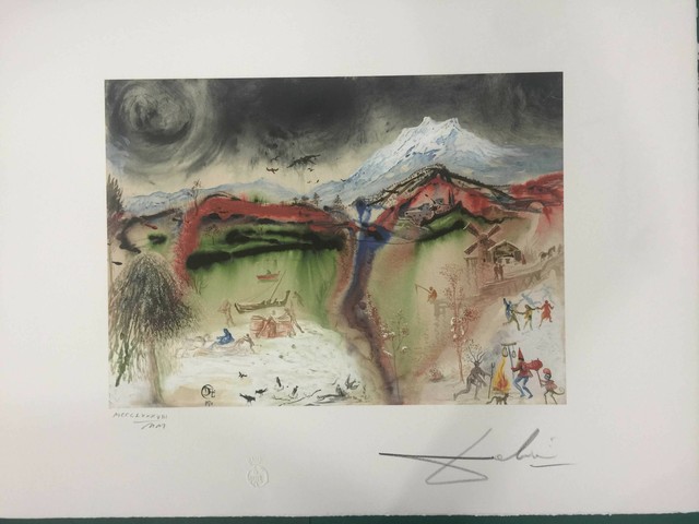 Salvador Dali cm 50x65 carta BFK RIVES firmato a matita edizione Joplin France Salvador Dali cm 50x65 carta BFK RIVES firmato a matita edizione Joplin France