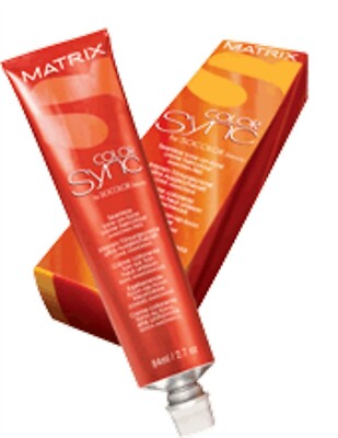 Matrix Color Sync 4RV Demi Permanent Hair Color Dye Medium Brown Red Violet
