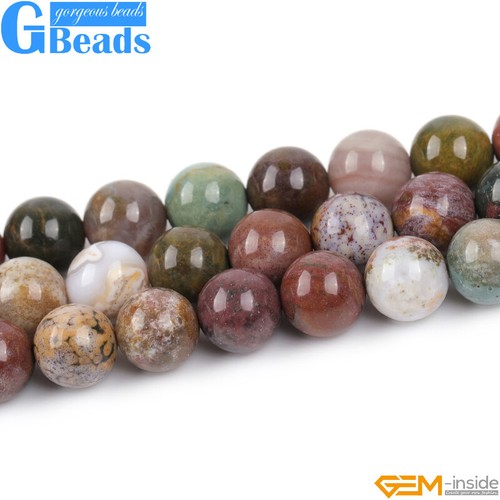 New 8mm Natural Assorted Semi Gemstones Round Jewelry Making Beads Strand 15" - Picture 41 of 312