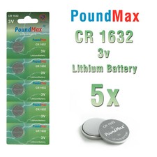 5 X Premium CR1632 DL1632 KL1632 BR1632 L1632 LITHIUM BUTTON CELL BATTERY