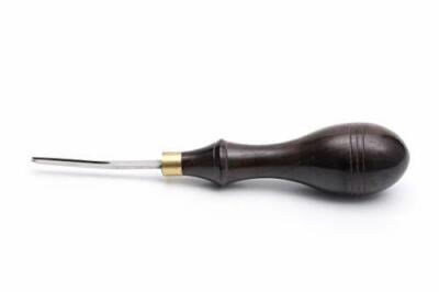 Leather Edge Beveler Skiving Tool   Stainless Steel Blade with Turned... 