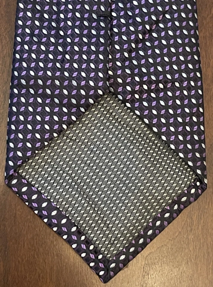 Corbata de cuello para hombre Alexander Julian colores púrpura hecha a mano 100 % poliéster China Foto 2 de 4