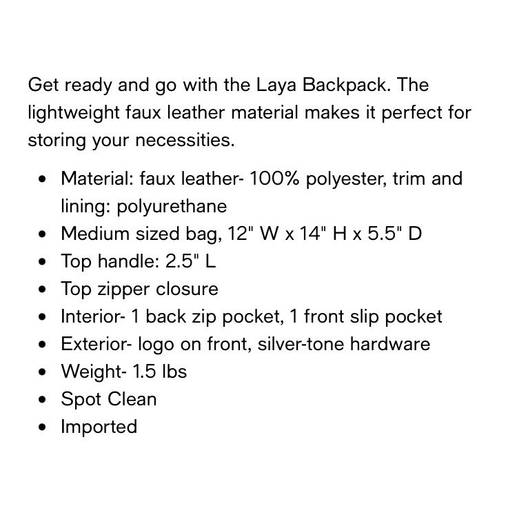 DNKY Lyla Backpack Black New With Defects DNKY Lyla Backpack Black New With Defects | eBay main image 4
