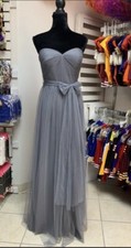 Size 10 Gray Prom Homecoming Bridesmaid Pageant Evening Gown Formal Dress NWT