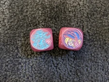 Yugioh ManaMoon Amanda Lapalme Magician Girl Dice Pair + Dice Bag