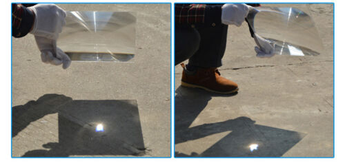 Lupa plana concentradora solar de plástico Fresnel cuadrada 300X300MM PMMA - Imagen 2 de 4