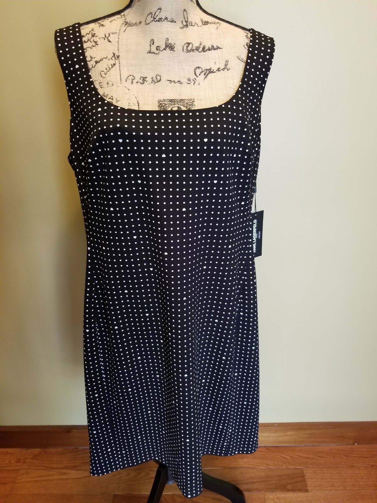 karl lagerfeld polka dot dress