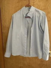 Women's 4/32 Light Blue Tailored Sportsman Horseback Riding Show Shirt