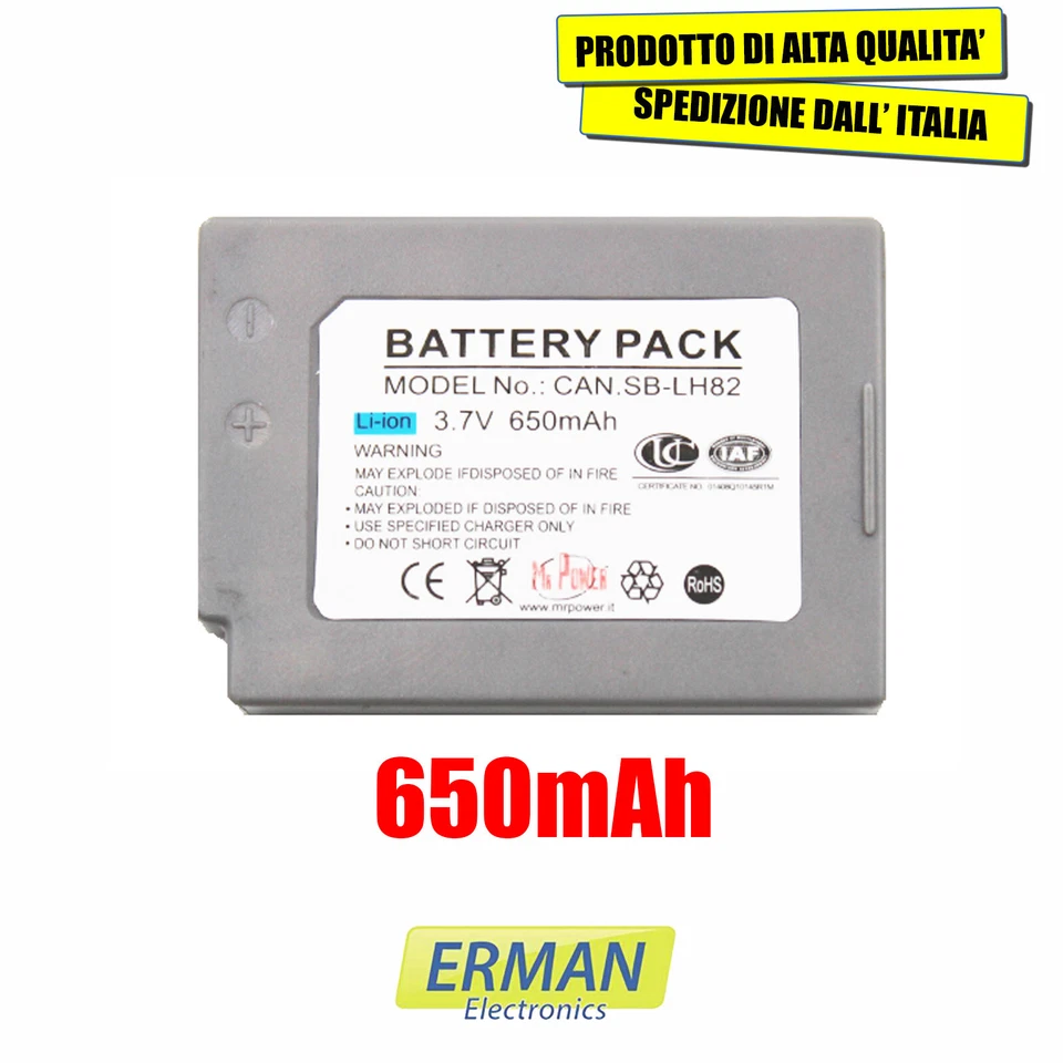ITAL CELL BATTERIA SAMSUNG SB-LH82 750mAh PER VP-MS11S VP-MS12S VP-MS12 VP-MS11 VP-MS10