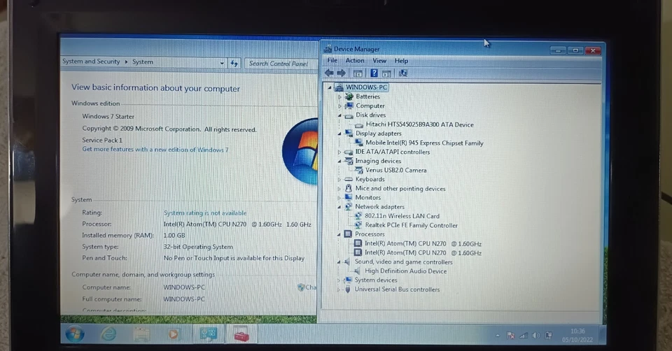 Zoostorm Freedom 10-270 Black Netbook 10.1 250GB 1GB Box Bag Mouse Windows 7 - Image 3 of 4
