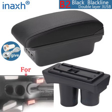 For Citroen C2 Armrest Box for Citroen C3 C2 Car Armrest Storage Box Cup Holder 