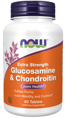 NOW Foods Glucosamine & Chondroitin Extra Strength 60 Tabs Joint Support 05/29EX
